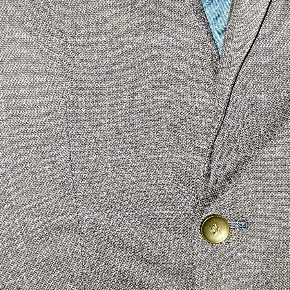 Haggar J.M. Premium 4-Way Stretch‎ Slim Fit Suit Jacket Coat Separates Blue